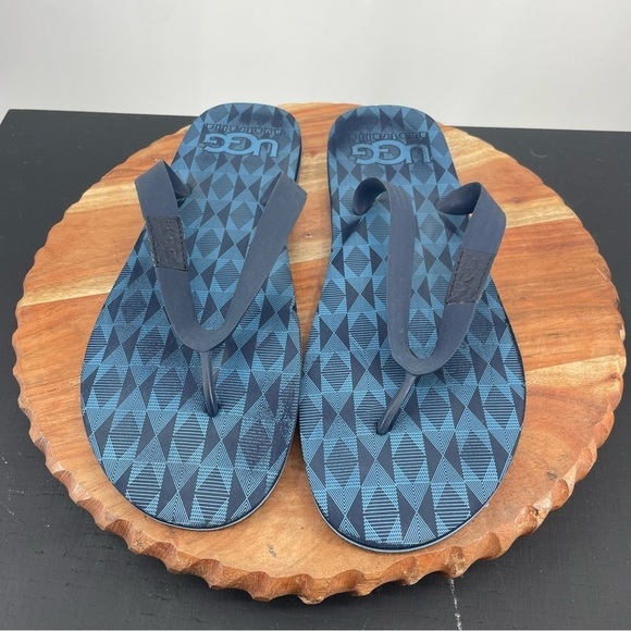 Ugg Australia Keppel Flip flops size 12 blue - Picture 3 of 6